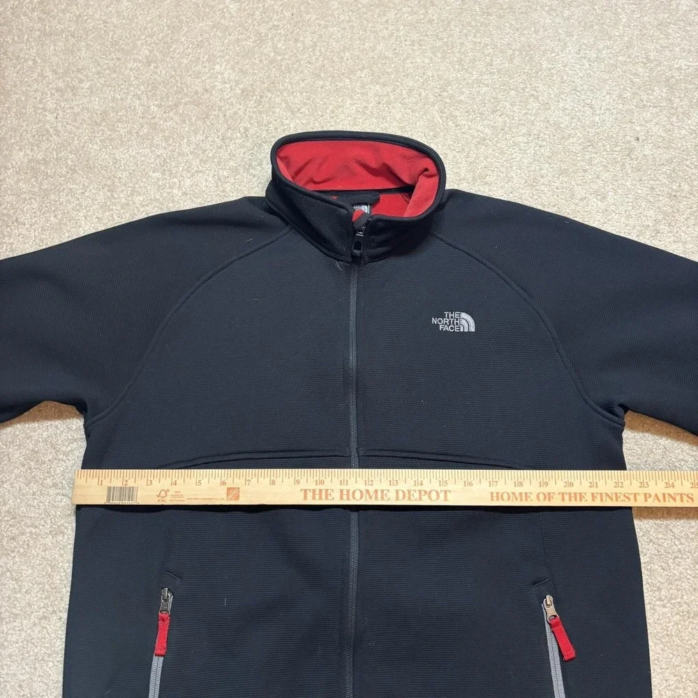 The North Face TKA Stealth Jacket Mens Large‎ Black Fleece Softshell Zip Outdoor